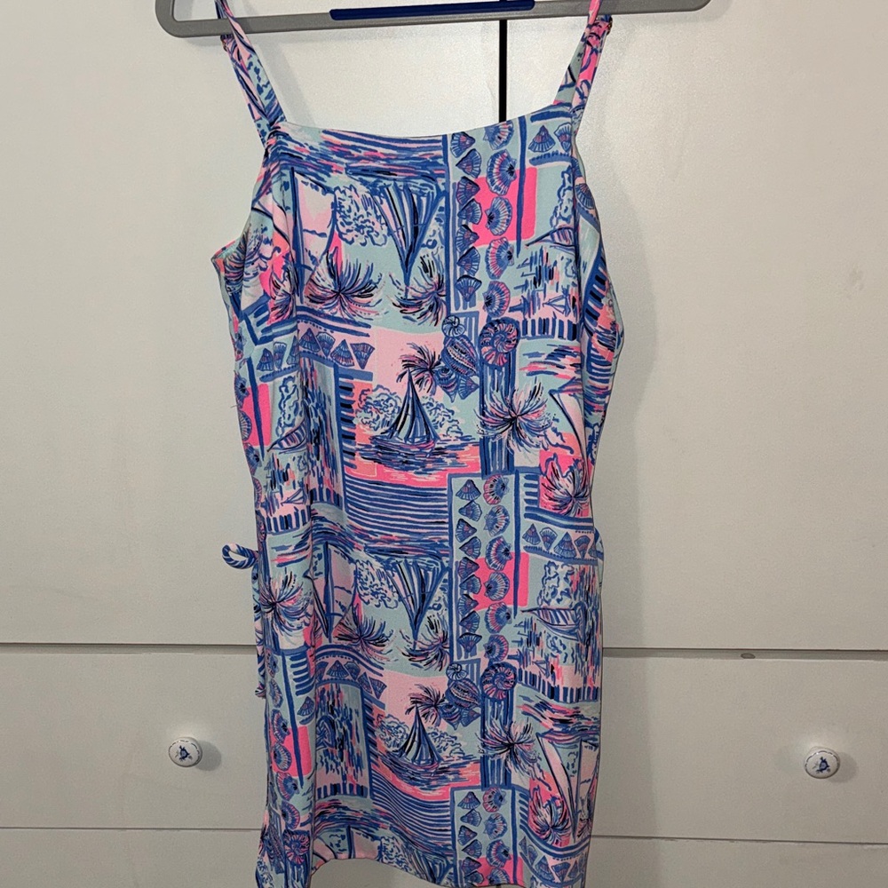 Lilly Pulitzer Pink and Blue Floral Dress